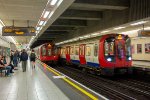 Subway trains meet at Blackfriars